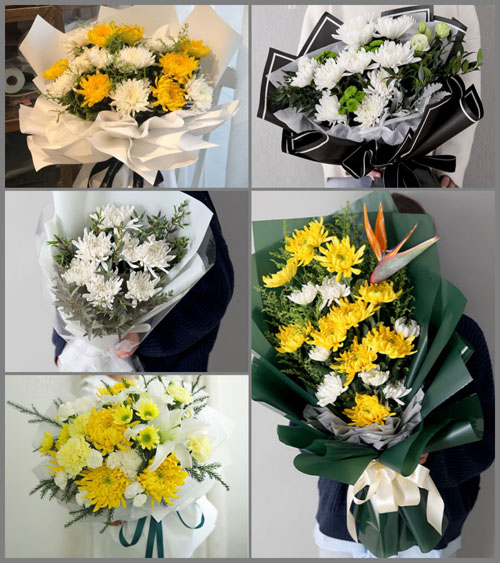 贵州毕节市黔西县定新乡青杠村白事花束代送